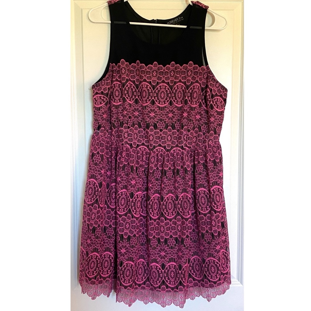 FOREVER 21 PLUS | Pink Lace Dress - 1X
